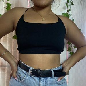open back crop top